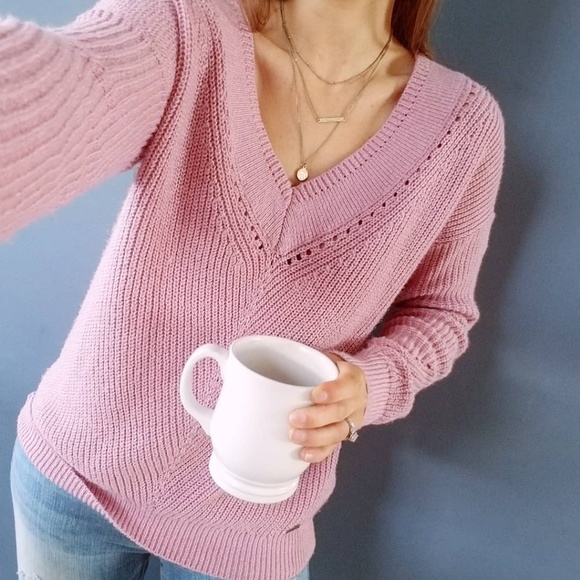 Abercrombie pointelle sweater Outlet